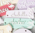 Summer Vibes Tropical Beach Name Personalized Custom 3D Printed Keychain Keyring Backpack Luggage Tag Gifts