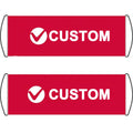 Wholesale Custom Hand-Pulled Double Banner Outdoor Handheld Motor Stand with Digital Printing Promotional Product Flags