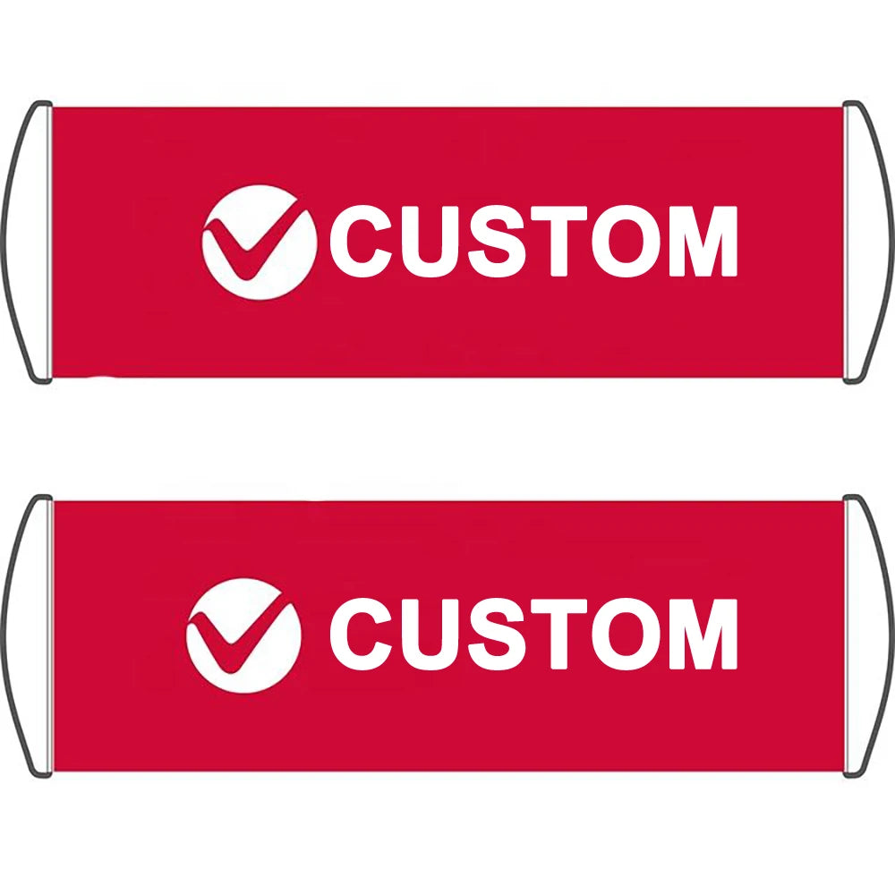 Wholesale Custom Hand-Pulled Double Banner Outdoor Handheld Motor Stand with Digital Printing Promotional Product Flags
