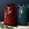 Wholesale Luxury Christmas Sack Decoration Personalized Velvet Sublimation Santa Sack