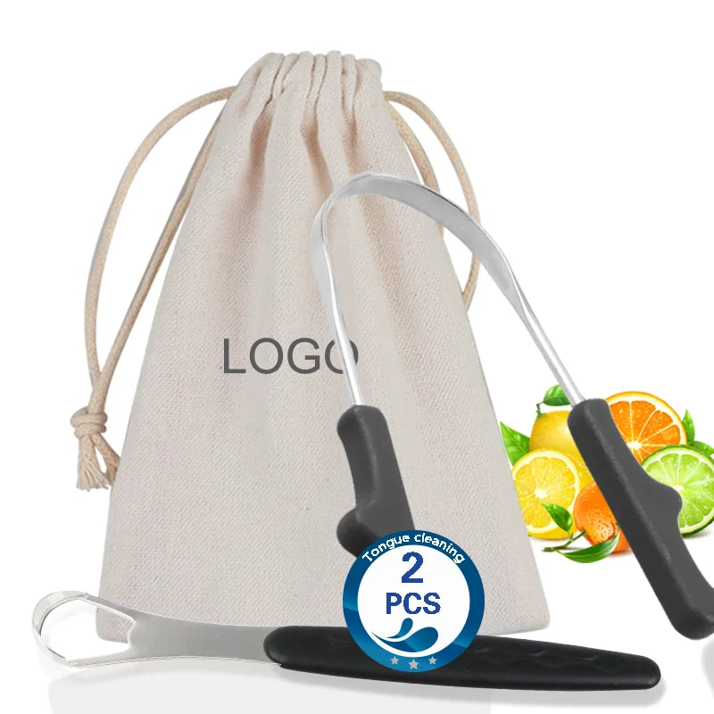 OEM Factory Stainless Steel Tongue Scraper Cleaner for Dental Oral health caring