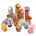 Wholesale 50pcs/roll Heat Resistant Rose Gold Roll Edge Grease Proof Paper Aluminum Plated Cupcake Liners Baking Cake Cups