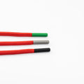 Custom Round Head Seamless Brass Aglets Durable Eco-Friendly Laser Logo Hoodie Rope with Metal Tip Shoelaces