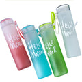 Water Bottle Gradient Colorful Party Glass Drink Mug Colorful Gym Sports Frosted Eco Friendly Bottle Business Gift Wholesale