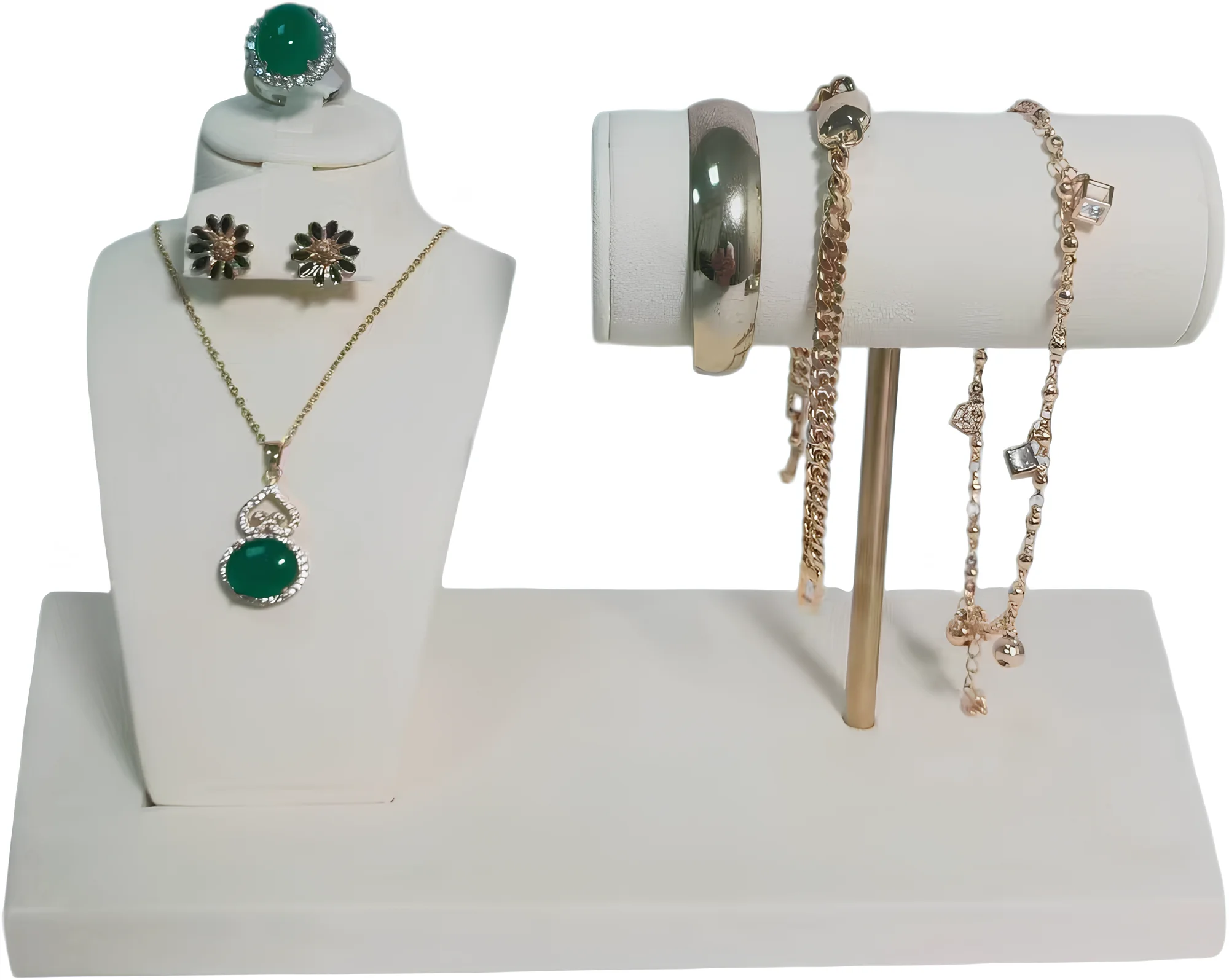 Fashion original design portrait necklace stands with bracelet display rack multifunction jewelry show props