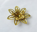 Brass Flower 28mm 3 Layers 1mm Hole Assembled Floral Finding Supplies