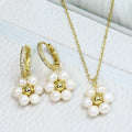 2021 Latest Smile Face Jewelry Bracelets and Necklace Sets 18K Gold Plated Brass  Smile Face  Jewelry Setsnecklace and Bracelets