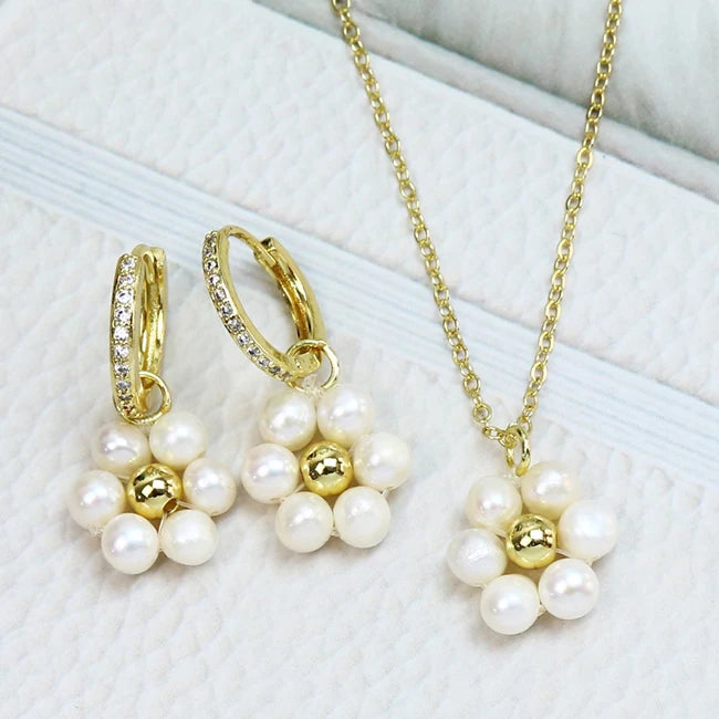 2021 Latest Smile Face Jewelry Bracelets and Necklace Sets 18K Gold Plated Brass  Smile Face  Jewelry Setsnecklace and Bracelets