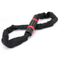 Carbon Steel Bicycle Lock Chain Lock Bike Anti-theft Five-digit Code Lock