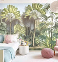 Custom Digital Printing Wall paper Printing 3D Natural Rivers Green Leaves Trees Mural Wallpaper For Walls