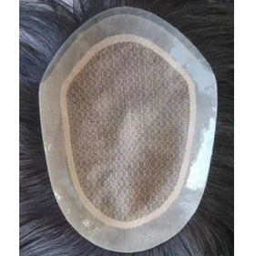 6x9 6x8 7x10 8x10 Silk Base Hand Tied PU Around Ready Stock 100% Real Human Hair Toupee Wig System for Men 100% Natural Looking