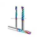 DLC Coated Single Flute Carbide Milling Cutter HRC60 CNC Router Bits for Aluminum Acrylic Wood Machining High-Efficiency Tool
