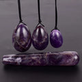 DIY Yoni Products Wholesale Effective Healing Crystal Amethyst Yoni Eggs for Vaginal Exercise
