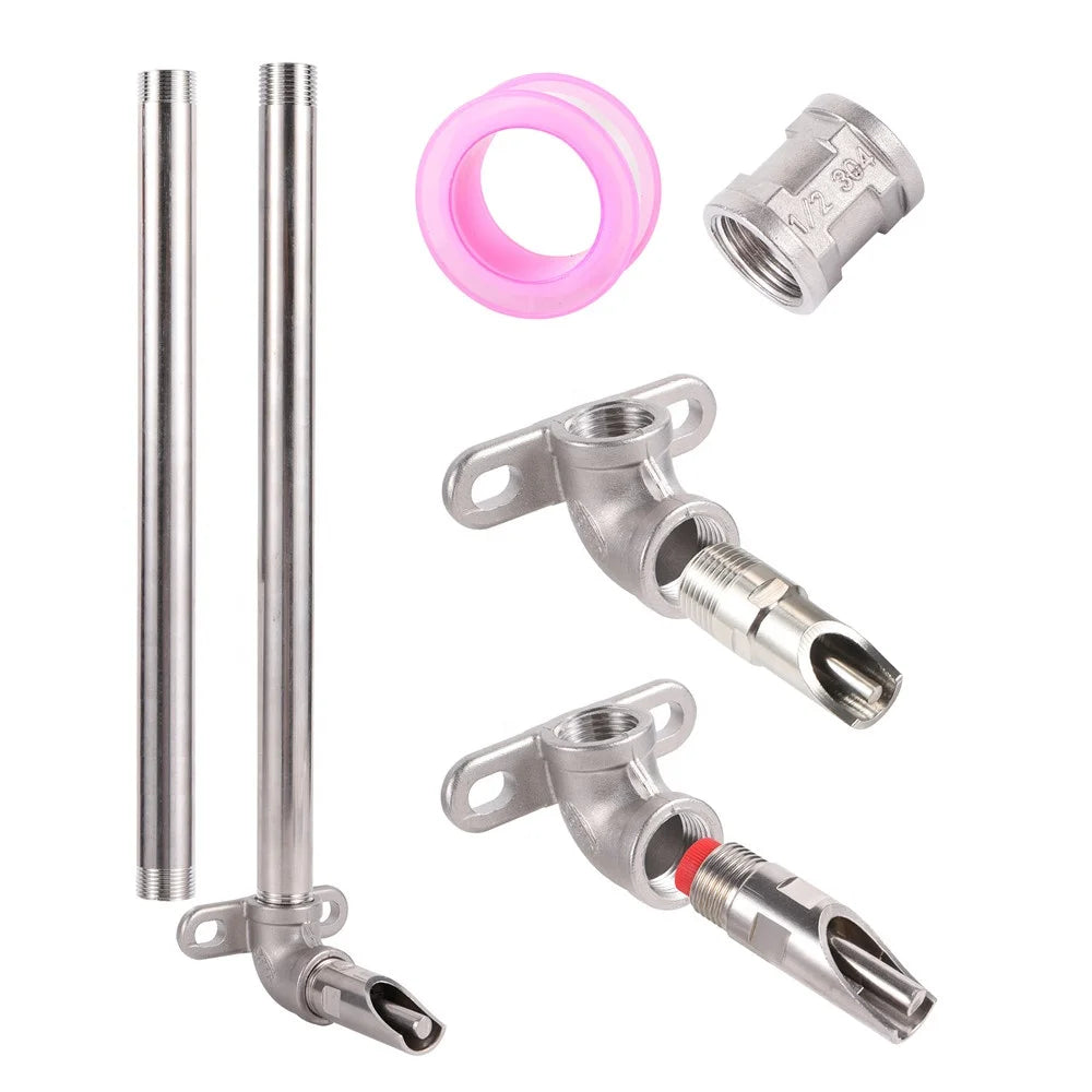 Piglet Automatic Drinking Kit 1/2 Inch Female Thread Stainless Steel Pig Drinker Connector Accessories