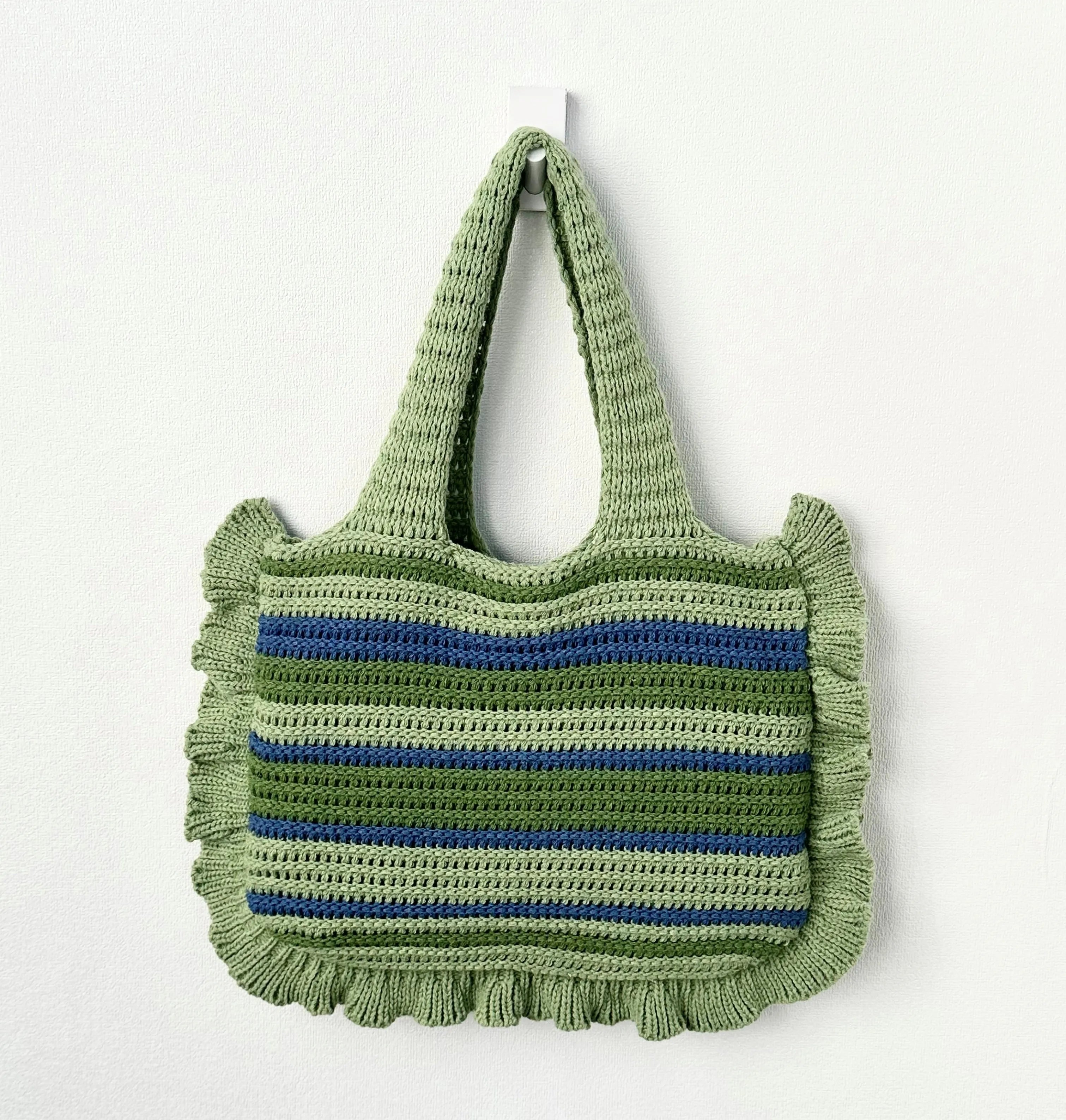 2023 Women's Hot Style Crochet Knitted Tote Shopping Bag Wholesale Open Closure Type