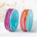 1mm Rainbow Color Nylon Lanyard Thread Jewelry Accessories Beading Rope Colorful Bracelet Necklace Material