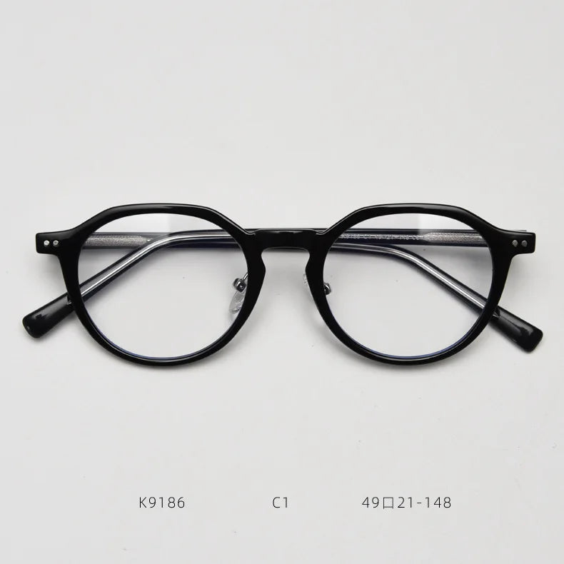 2025 Retro Oval Optical Glasses Frame Men TR-90 Glasses Frames Flat Women Light High-Quality Reading Computer Eyewear