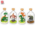 Wholesale Mini Plastic Construction Toy Zoo Animals Building Blocks Includes Dinosaur Tyrannosaurus Rex Pterosaur Triceratops