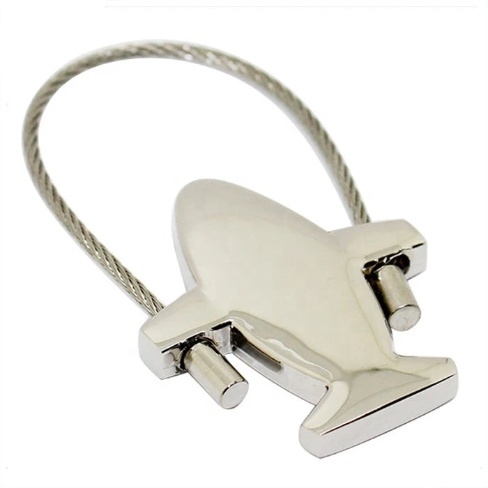 No Minimum Custom Airplane Shape Key Chain Model Zinc Alloy 3D Laser Engrave Blank Metal Sublimation Aircraft Plane Keychain