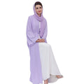 Dubai Turkey Beaded Open Abaya for Women Ramadan Hijab Dress Polyester Kimono Islam Kaftan Fashionable Belted Abayas Muslim