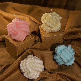 Wholesale Scented SOS Soy Wax Handmade Ball Candles Home Decor Private Label Christmas Holiday Thanksgiving Ramadan New Year