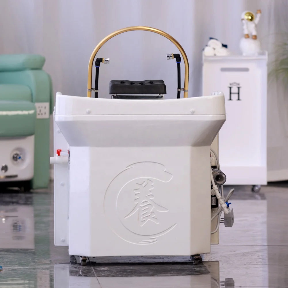 New Model Pipeless Luxury Shampoo Bed with Fashion ABS Material No Pipes Portable Durable Shampoo Basin