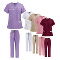 Elastic Quick Dry Nursing Doctor Dental Clinic Beauty Salon SPA Operation Scrub Hospital Uniform Women Straight Pant Scrubs
