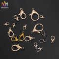 Bag of 100pcs Stainless Steel Lobster Clasps Jewelry Making Components for Chain Necklace Toggle Clasps