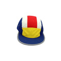 Drop Shipping RTS New Blank Polyester Breathable Quick Drying Sports Reflective Flat Bill Running Caps Splice Snapback Hat