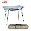 WOQI Hot Sell Outdoor Foldable Aluminum Camping Table for Outdoor Beach Picnic Backyards