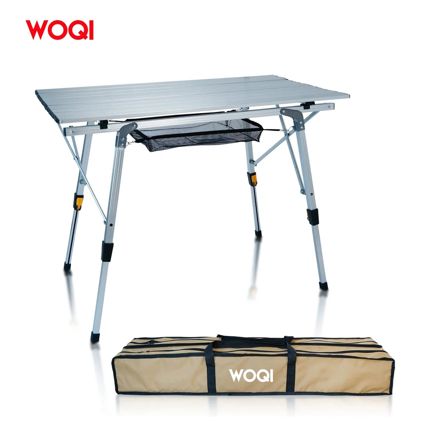 WOQI Hot Sell Outdoor Foldable Aluminum Camping Table for Outdoor Beach Picnic Backyards