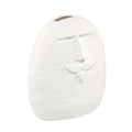 Nordic Style White Ceramic Head Face Vase Christmas Design Home Garden Decoration for Outdoor Desktop New Flower Pots Planters