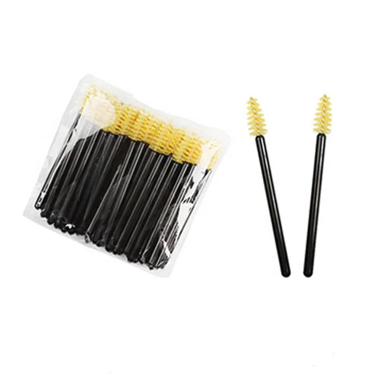 Disposable Mini Plastic Mascara Brush Head 50 Pcs/bag Makeup Brushes Wands Mascara Applicator
