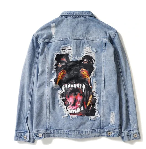 Custom Men's Self-cultivation Street Windbreaker Lapel Windbreaker Jacket Beggar Outfit Hip-hop Cowboy Single Button Jacket
