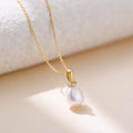 Hot Selling Daily Wear Lady 925 Sterling Silver Gold Plated Fine Jewelry Dainty Elegant Zircon Pearl Clavicle Chain Necklace