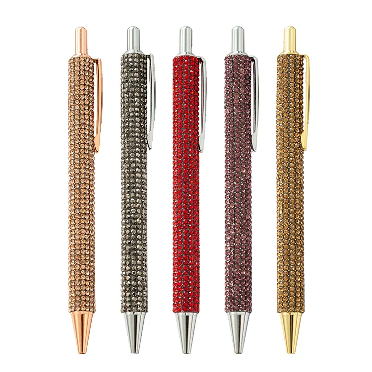 Luxury Creative Crystal Body Office School Girls Ballpoint Pen Promotion Business Gift Ball Pen