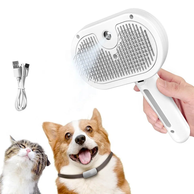 Cat Comb Dog Hair Pull off Knots to Remove Floating Hair Comb One Click Hair Removal Pet Spray Comb