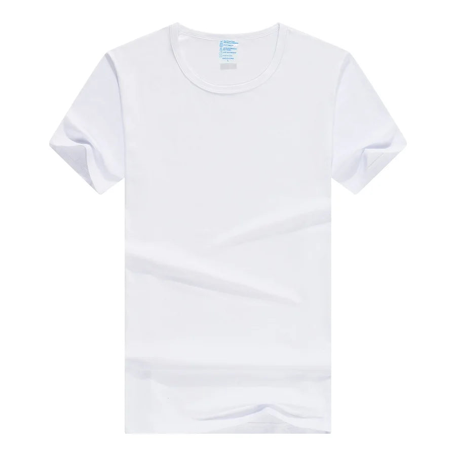 Men T-shirt Sublimation Blanks White Modal 100% Polyester Sublimation T Shirt Wholesale Stock Solf Touch
