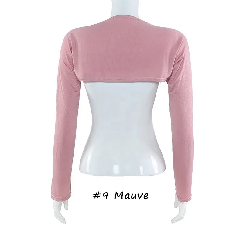 Factory Sale Muslim Ladies Hand Arm Covers Islamic Women Rotator Cuff Modal Raglan Sleeves