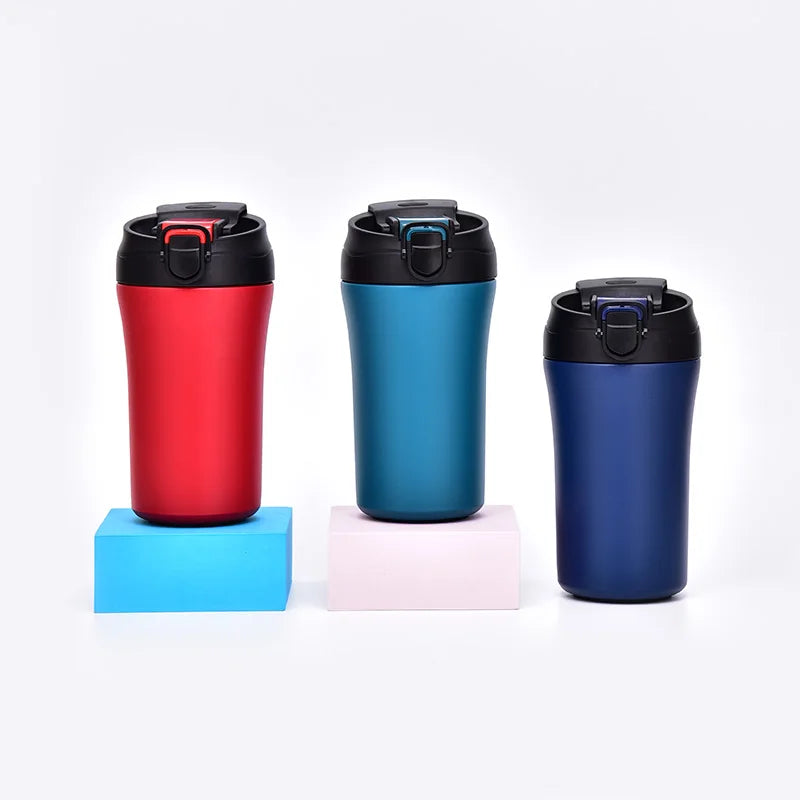 Double Layer Reusable Portable Coffee Travel Cup Insulated Mug Stainless Steel Camping Coffee Mug