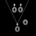 Jewelry Set Fashion Water Drop Necklace Wedding Bridal Necklace Earrings Ring Adjustable Set CN1750 Bijou Mariage