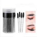Wholesale IPRESTA 100 Pcs/Pack Crystal Eyelash Disposable Micro Brushes Nylon Lip Brow Lash Extension Spoolie Cleaning Mascara