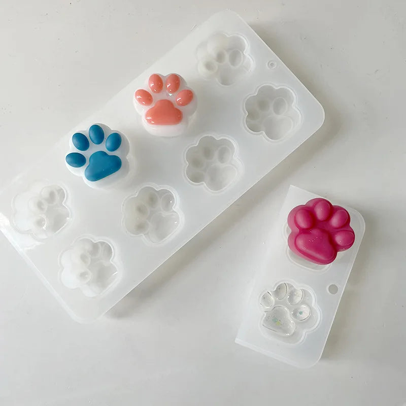 Mirror Cat Claw Mold DIY Handmade Soap Mold Cat Claw Baking Mold