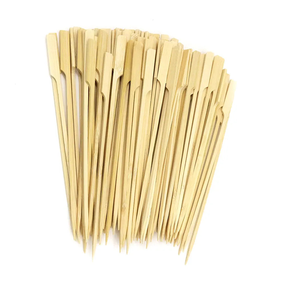 Eco Friendly 100% Natural 20cm Bamboo Paddle Bamboo Skewers Paddle Sticks for Picnic Outside