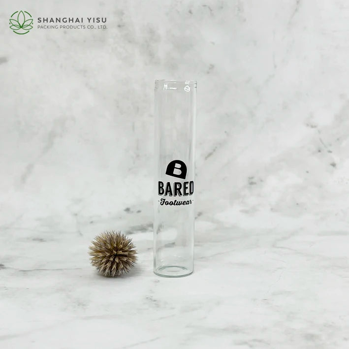 Wholesale Corked High Borosilicate Glass Candy Drifting Bottle Clear Test Tube Round Glass Container Bottle