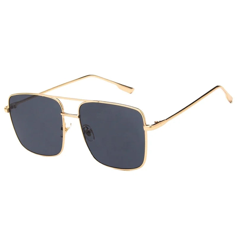 Wholesale Metal Frame Custom logo Sunglasses Retro square Sunglasses