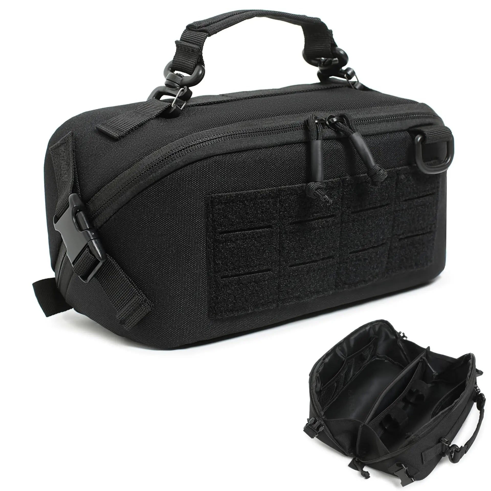 Tactical Pouch for Men with Wide Open Design Travel Toiletry Organizer for Gadget Gear EDC Tool Molle Admin Pouches for Outdoor