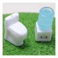 3D Frame Water Dispenser Machine Artificial Toilet Cute Resin Beads Small Size Toys