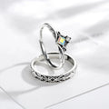 Wholesale 925 Sterling Silver Couple Ring Fashion Jewelry Men's Women's Adjustable Wedding ZIRCON Rings Custom