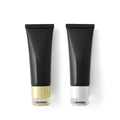 100ml Empty Refillable Plastic Tube for Hand Cream Facial Cleanser Black White Soft Squeeze Screw Cap Cosmetic Packaging Tubes